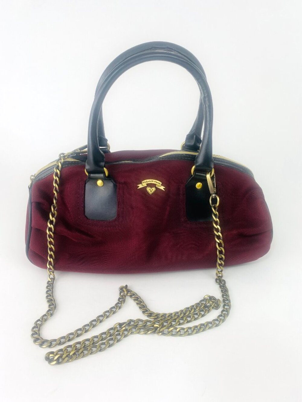 Vintage Victoria's Secret Mini Duffle Bag Maroon Burgundy